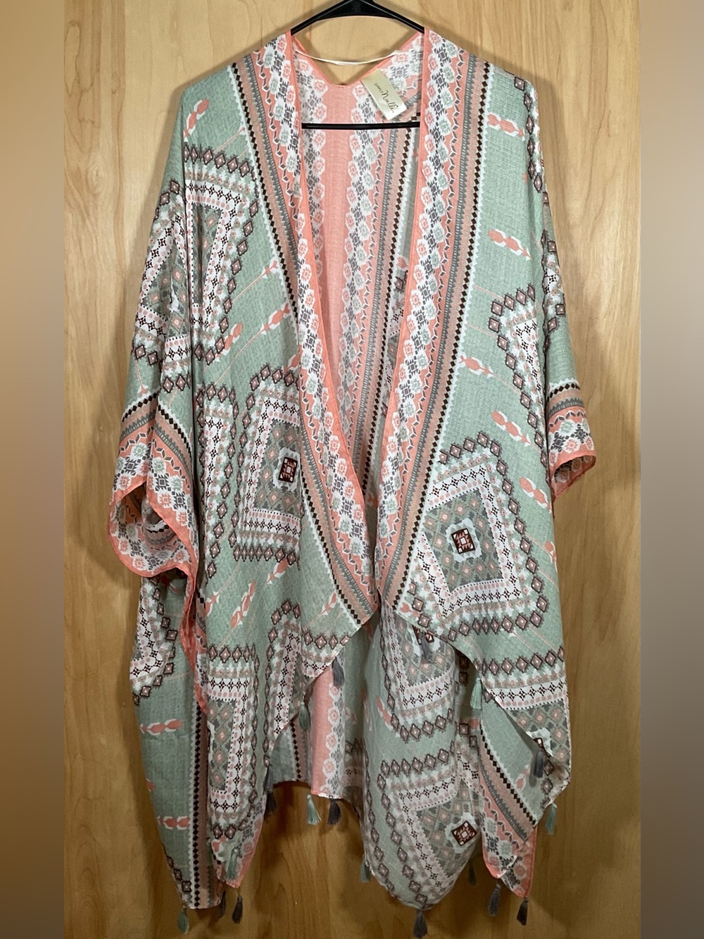 Simply Noelle patterned kimono One Size - NWOT